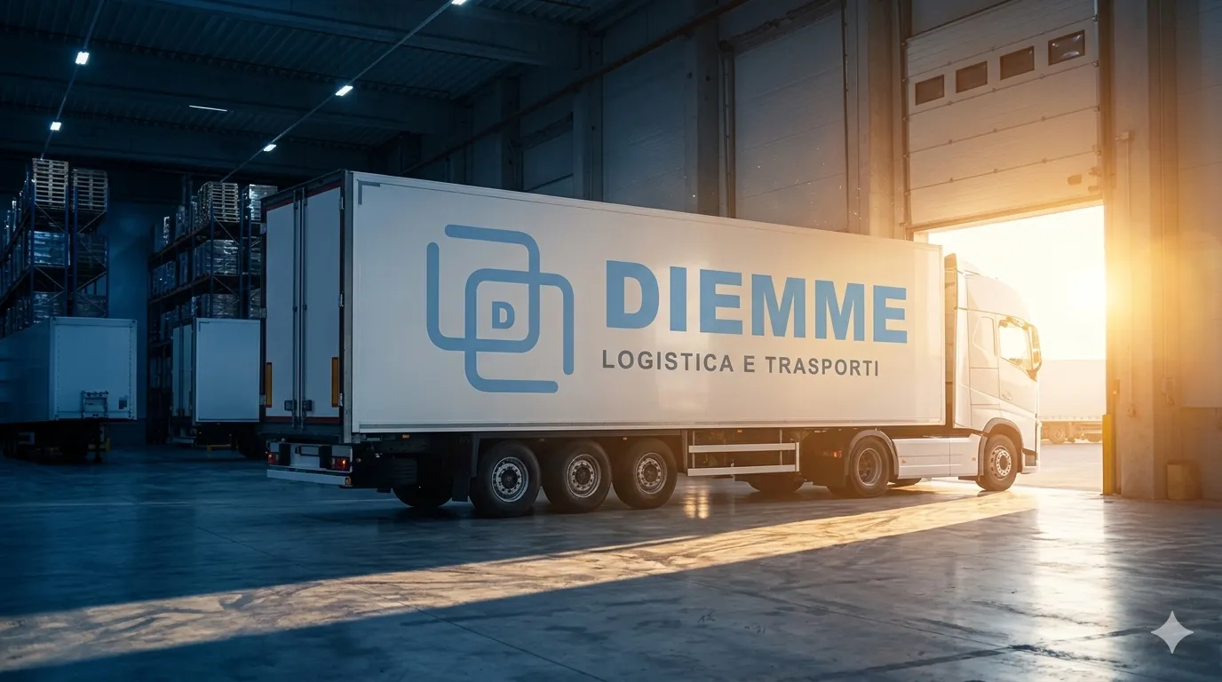 Bilico Diemme al carico presso il nostro magazzino